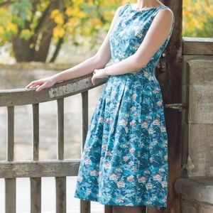 ModCloth Emily and Fin Swiss Chalet Print Dress